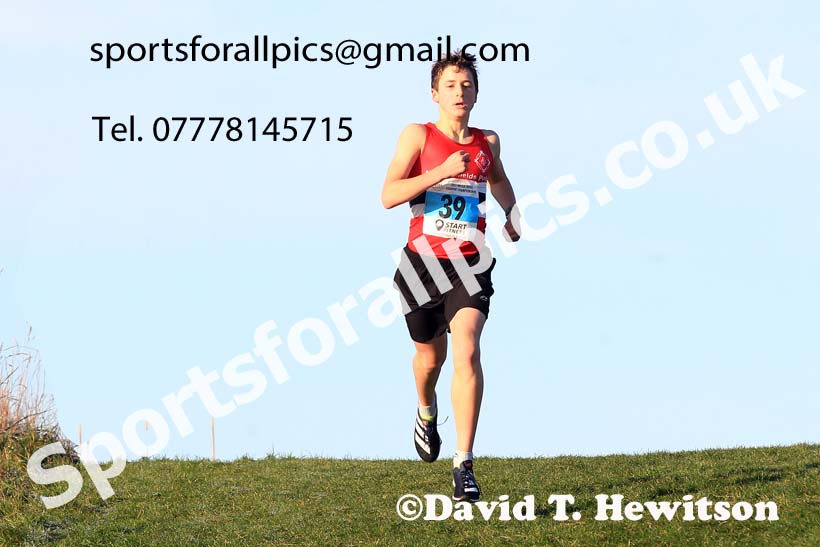 Boys under-13s, 2022 North Eastern Cross Country Champs., Temple Park, South Shields.  Photo: David T. Hewitson/Sports for All Pics